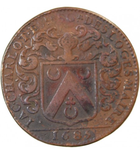 MAIRE D’ANGERS, Jacques Charlot – JETON cuivre 1685
