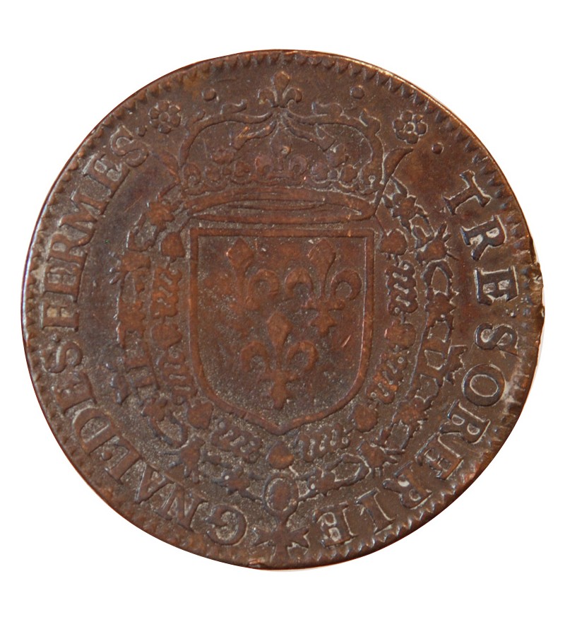 TRÉSOR ROYAL, Trésorerie Générale des Fermes – JETON cuivre