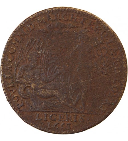 ORLEANAIS, Communauté des marchands de la Loire – JETON laiton 1653