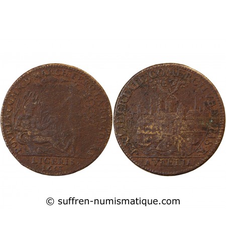 ORLEANAIS, Communauté des marchands de la Loire – JETON laiton 1653