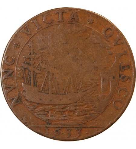 AUNIS ET LA ROCHELLE, François de Villemontée – JETON cuivre 1633