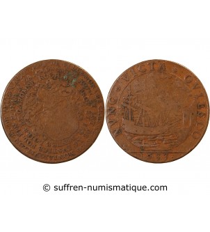 AUNIS ET LA ROCHELLE, François de Villemontée – JETON cuivre 1633
