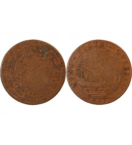 AUNIS ET LA ROCHELLE, François de Villemontée – JETON cuivre 1633