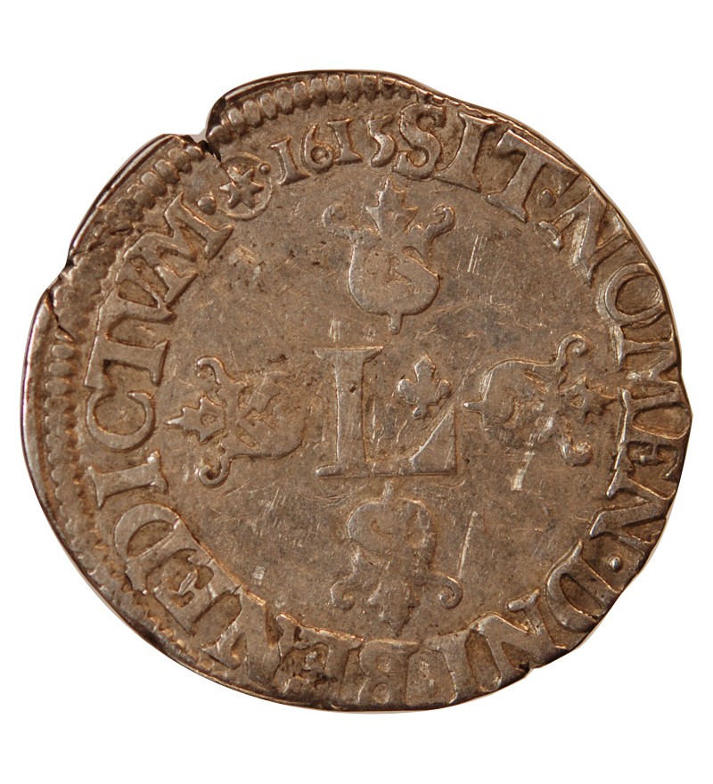 LOUIS XIII - 1/2 ECU ou 30 SOLS ARGENT 1642 A PARIS﻿
