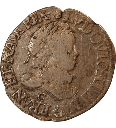 LOUIS XIII - 1/2 ECU ou 30 SOLS ARGENT 1642 A PARIS﻿
