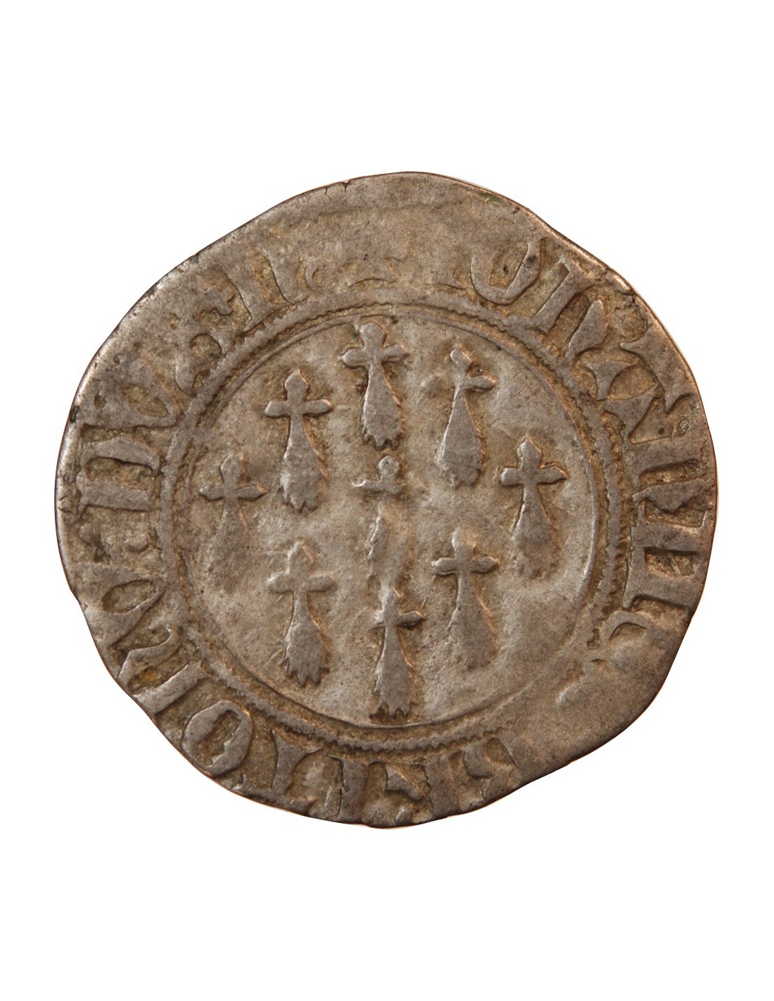 DUCHE DE BRETAGNE, JEAN IV BLANC AUX MOUCHETURES D'HERMINE NANTES