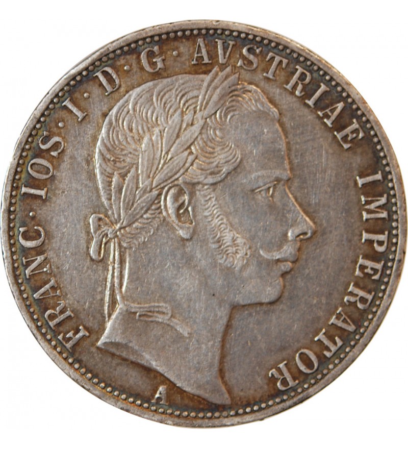 AUTRICHE, FRANZ JOSEPH Ier - FLORIN ARGENT 1860 A