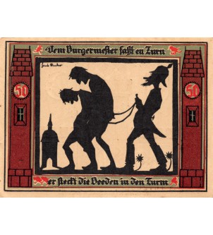 ALLEMAGNE, GLAUCHAU - 50 PFENNIG 1921