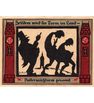 ALLEMAGNE, GLAUCHAU - 50 PFENNIG 1921