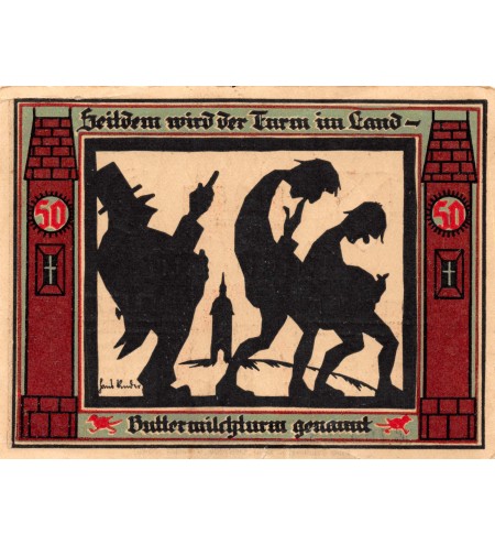 ALLEMAGNE, GLAUCHAU - 50 PFENNIG 1921