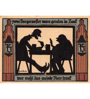 ALLEMAGNE, GLAUCHAU - 75 PFENNIG 1921 2