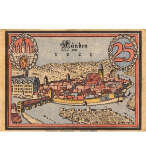 ALLEMAGNE, MÜNDEN - 25 PFENNIG 1921