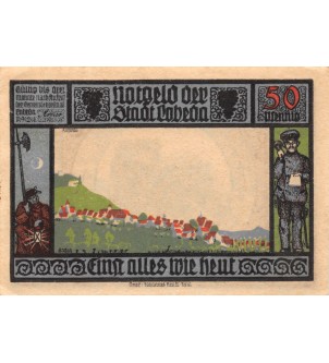 ALLEMAGNE, LOBEDA - 50 PFENNIG 1921 2
