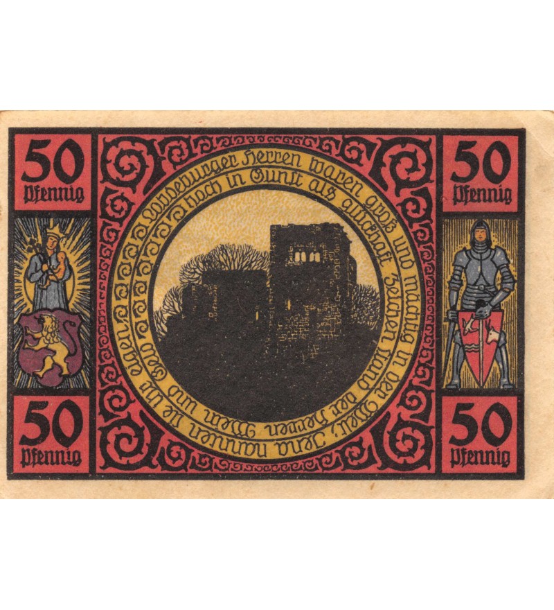 ALLEMAGNE, LOBEDA - 50 PFENNIG 1921