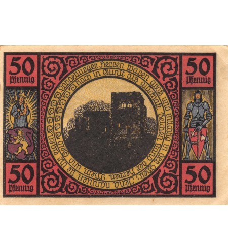 ALLEMAGNE, LOBEDA - 50 PFENNIG 1921