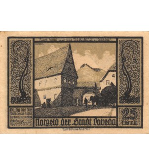 ALLEMAGNE, LOBEDA - 25PFENNIG 1921 2