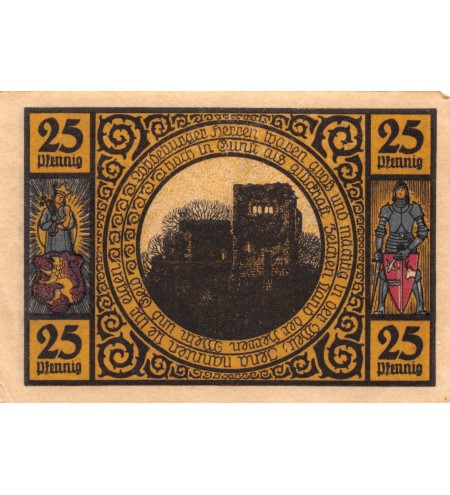 ALLEMAGNE, LOBEDA - 25 PFENNIG 1921