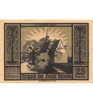 ALLEMAGNE, LOBEDA - 25 PFENNIG 1921