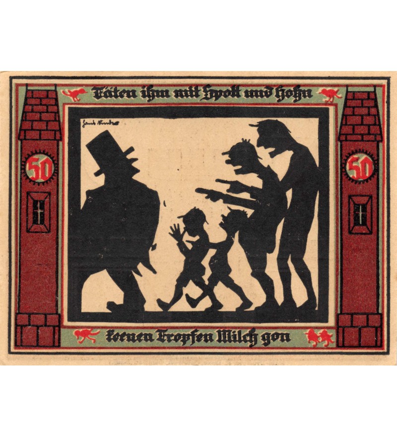 ALLEMAGNE, GLAUCHAU - 50 PFENNIG 1921