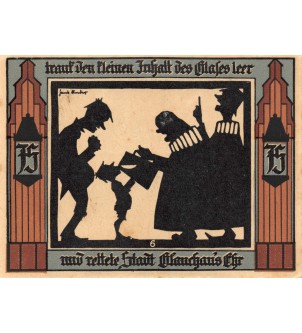 ALLEMAGNE, GLAUCHAU - 75 PFENNIG 1921