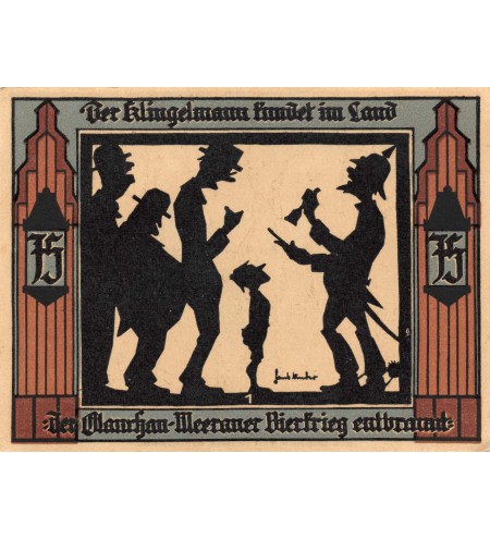 ALLEMAGNE, GLAUCHAU - 75 PFENNIG 1921