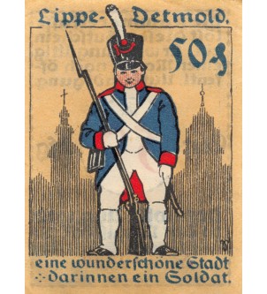 ALLEMAGNE, DETMOLD - LIPPE - 50 PFENNIG 1920