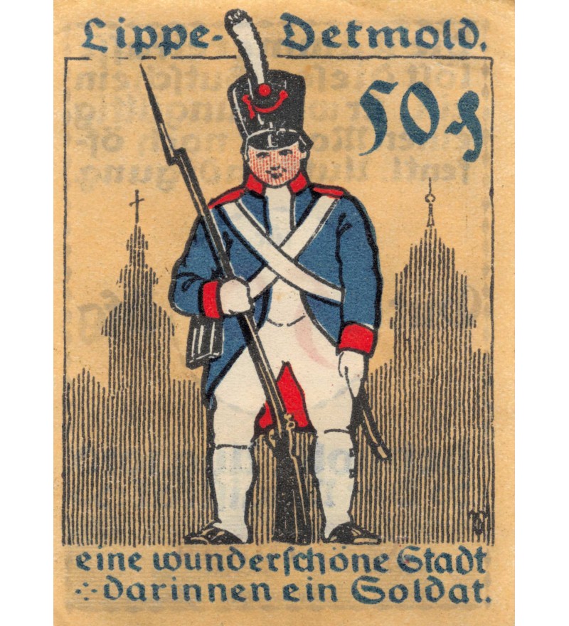 ALLEMAGNE, DETMOLD - LIPPE - 50 PFENNIG 1920