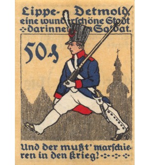 ALLEMAGNE, DETMOLD - LIPPE - 50 PFENNIG 1920