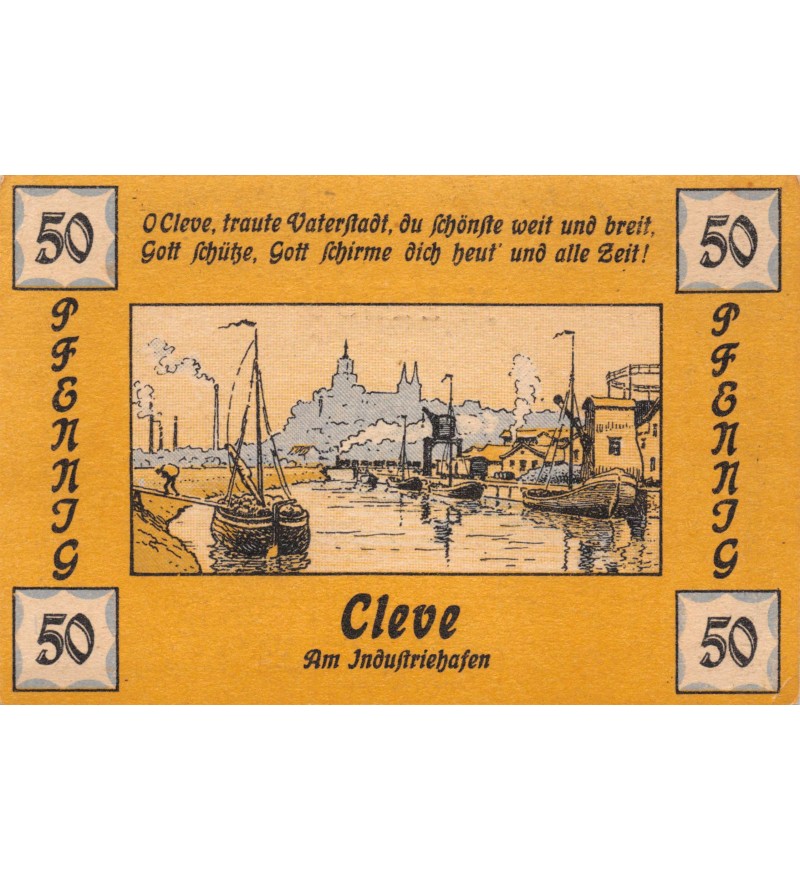 ALLEMAGNE, CLEVE - 50 PFENNIG 1921
