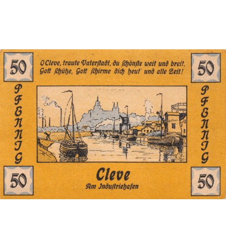 ALLEMAGNE, CLEVE - 50 PFENNIG 1921
