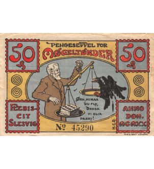 DANEMARK, ALLEMAGNE, TONDER - 50 PFENNIG 1920 2