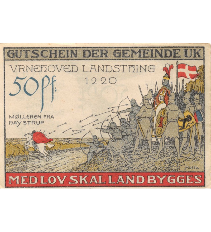 DANEMARK, ALLEMAGNE, NORDSCHLESWIG - 50 PFENNIG 1920