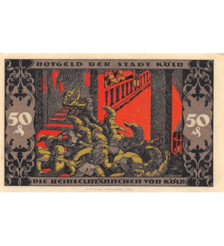 ALLEMAGNE, KÖLN- 50 PFENNIG 1922