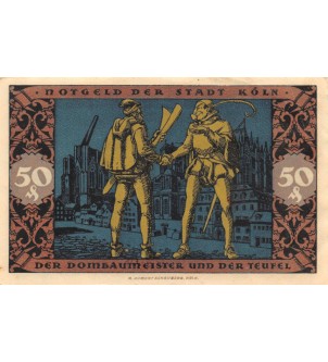 ALLEMAGNE, KÖLN- 50 PFENNIG 1922 2