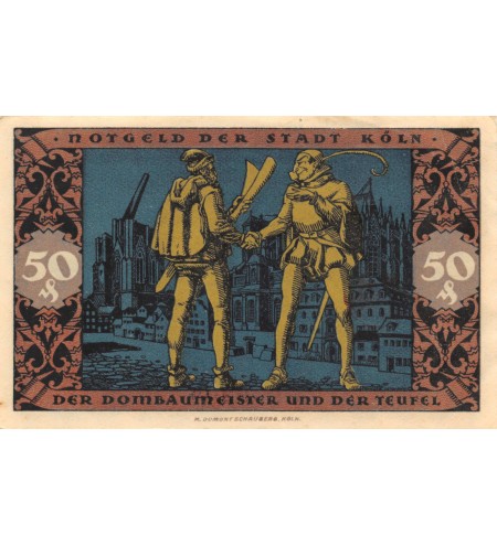 ALLEMAGNE, KÖLN- 50 PFENNIG 1922