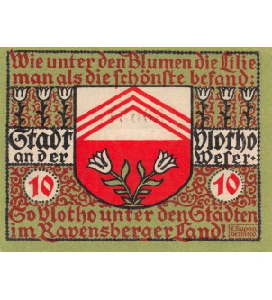 ALLEMAGNE, VLOTHO - 10 PFENNIG 1921 2