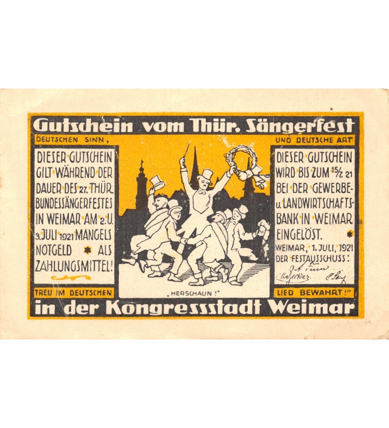 ALLEMAGNE, WEIMAR - 50 PFENNIG 1921