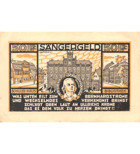 ALLEMAGNE, WEIMAR - 50 PFENNIG 1921