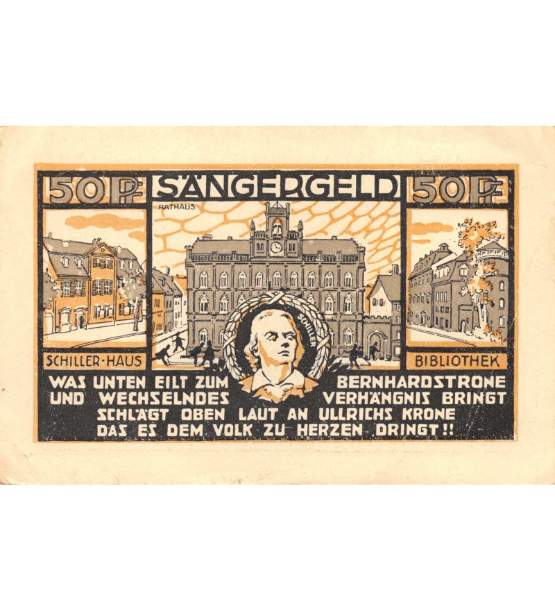 ALLEMAGNE, WEIMAR - 50 PFENNIG 1921