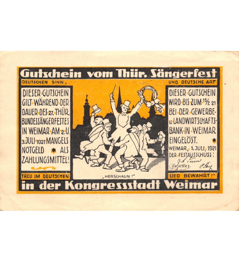 ALLEMAGNE, WEIMAR - 50 PFENNIG 1921