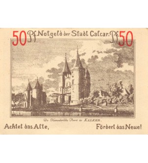 ALLEMAGNE, CALCAR - 50 PFENNIG 1922