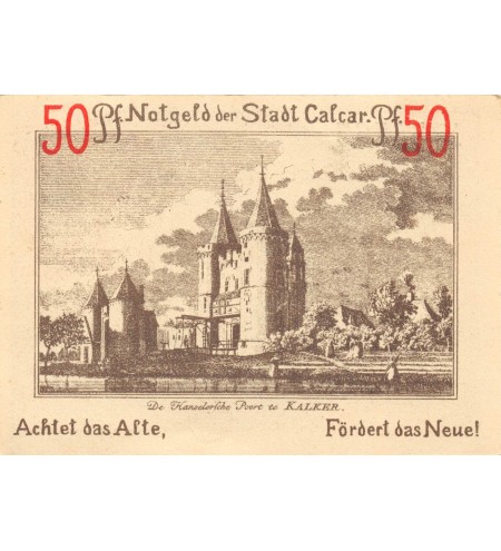ALLEMAGNE, CALCAR - 50 PFENNIG 1922