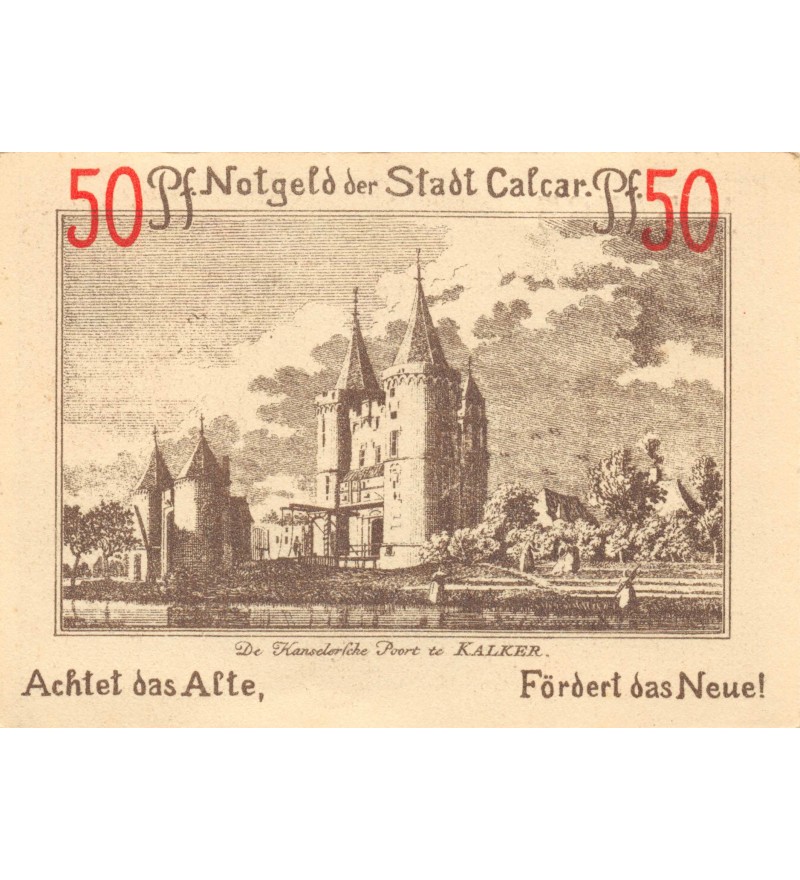 ALLEMAGNE, CALCAR - 50 PFENNIG 1922