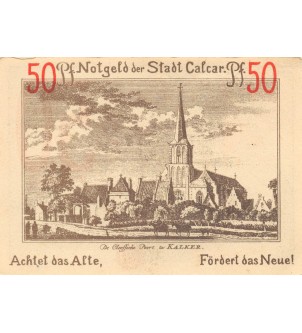 ALLEMAGNE, CALCAR - 50 PFENNIG 1922