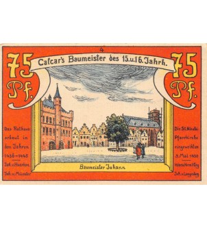 ALLEMAGNE, CALCAR - 75 PFENNIG 1922