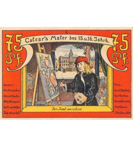 ALLEMAGNE, CALCAR - 75 PFENNIG 1922