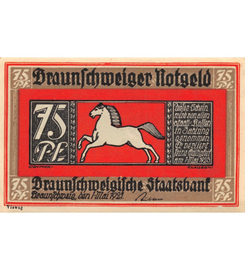 ALLEMAGNE, BIELEFELD - 25 MARK 1921 "Imprimé sur Tissu"