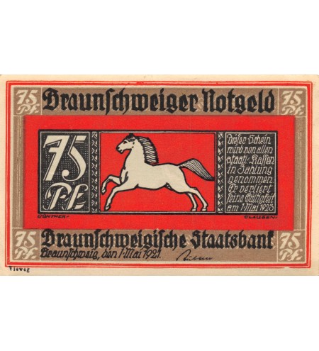 ALLEMAGNE, BIELEFELD - 25 MARK 1921 "Imprimé sur Tissu"