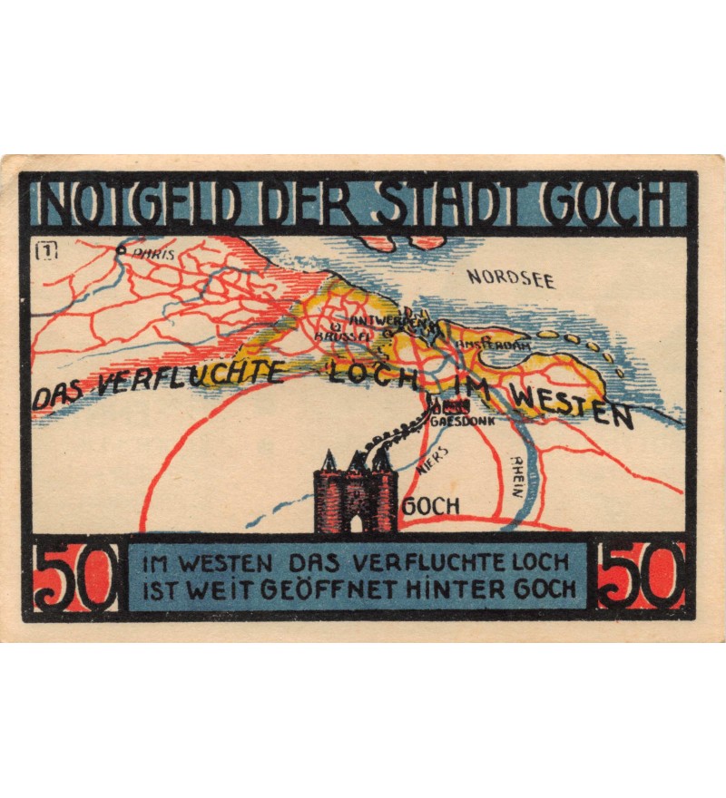 ALLEMAGNE, GOCH - 50 PFENNIG 1922