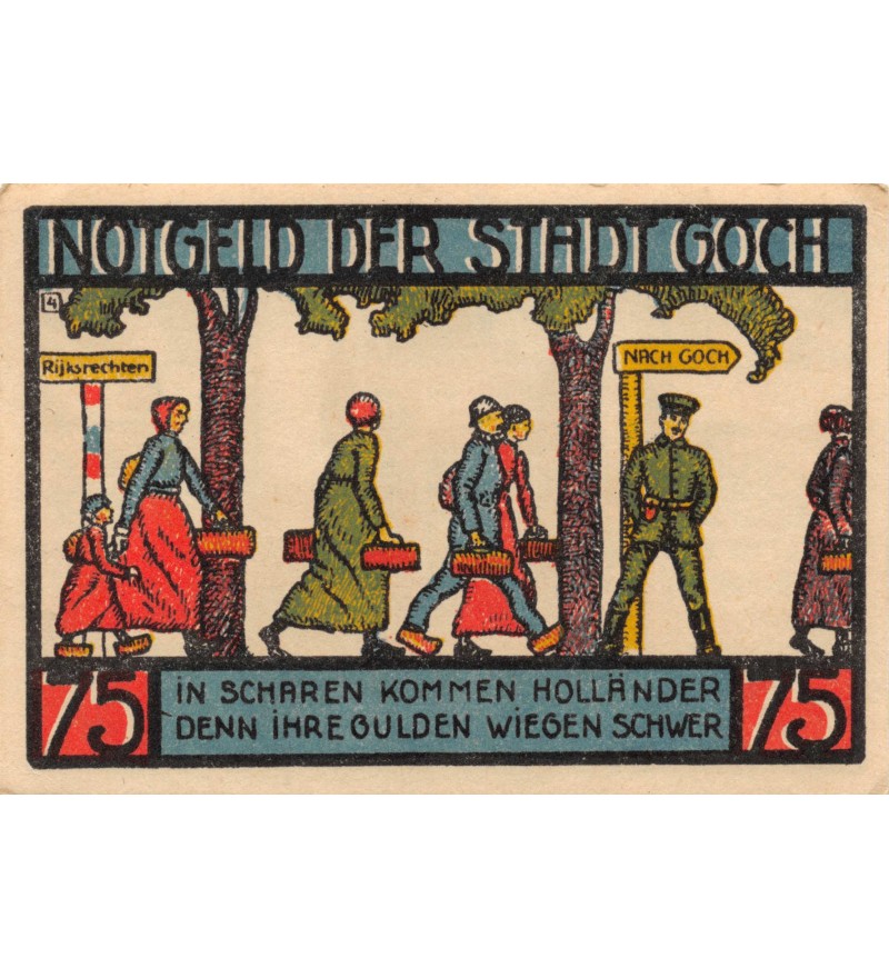 ALLEMAGNE, GOCH - 75 PFENNIG 1922